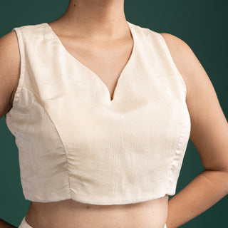 Ivory Gold Embroidered Kaftan Cape