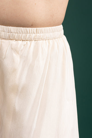 Ivory Gold Embroidered Kaftan Cape