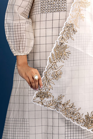 Monochrome Ivory Kurta Set