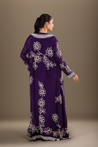 Royal Purple Drape Skirt Set