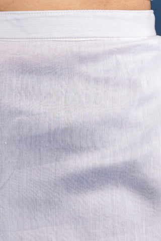 White Co-ord Set With Floral Embroidery