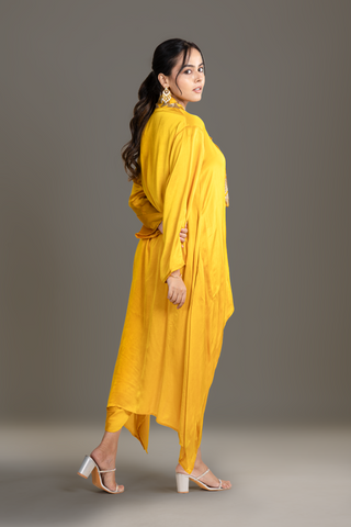 Sunshine Yellow high low kurta Set