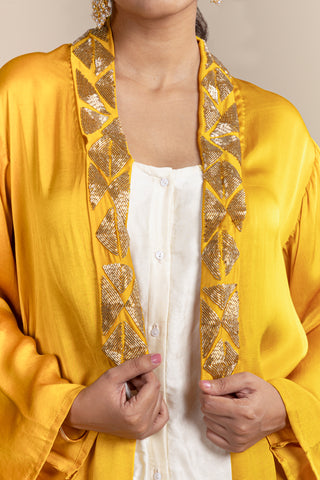 Sunshine Yellow high low kurta Set