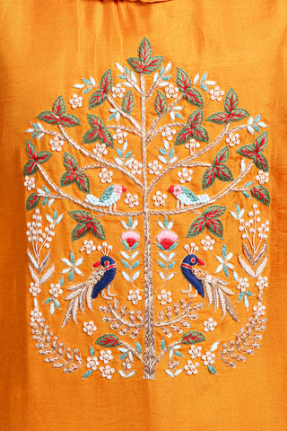 Copper Spice Embroidered Kurta Set