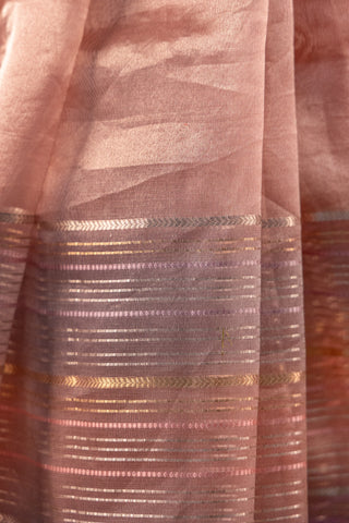 Ethereal Blush Pink Silk Saree