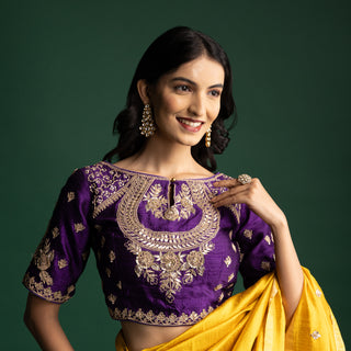 Sunshine Yellow Silk Saree