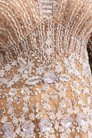 Champagne Gold Mermaid Fit Gown