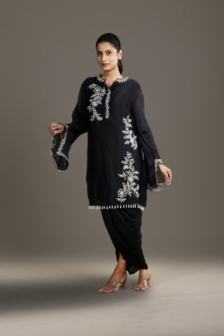 Timeless Black Dhoti Kurta Set