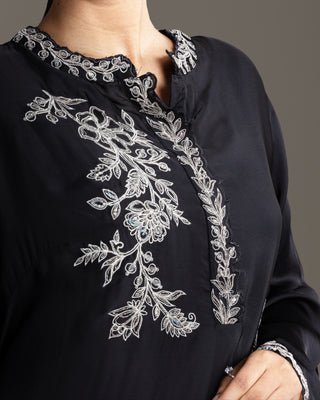 Timeless Black Dhoti Kurta Set