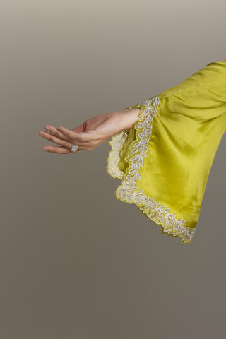 Charming Olive Green Dhoti Kurta Set