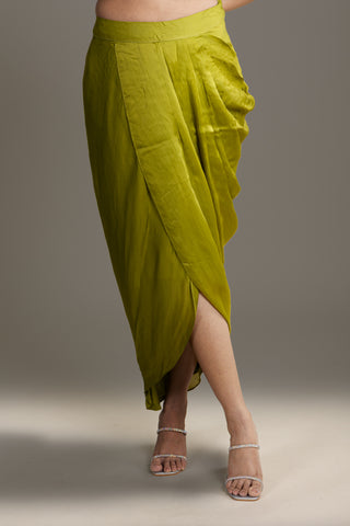 Charming Olive Green Dhoti Kurta Set