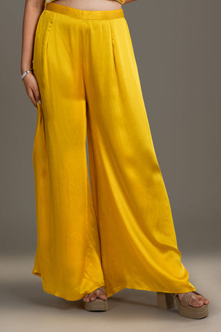 Chic Lemon Zest and White Striped Kaftan Set