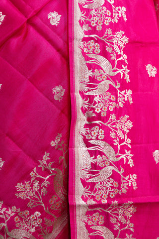 Royal Rani Pink Banarasi Silk Saree