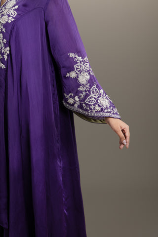 Majestic Plum Kaftan Set