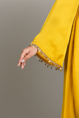 Amber Glow Flowing Kurta Set