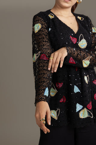 Statement Black Sequin Co-ord