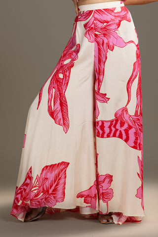 Elegant Ivory Floral Coord Set