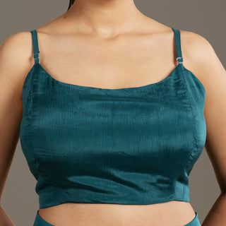 Luxurious Teal Drape Kurta