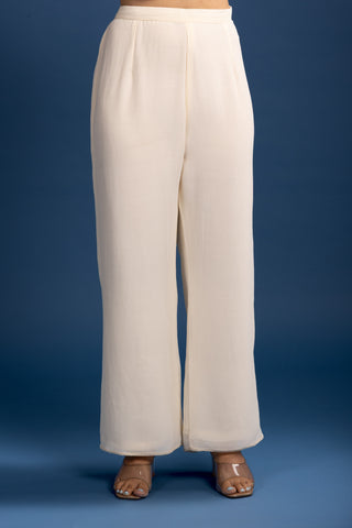 Graceful Ivory Embroidered Co-ord