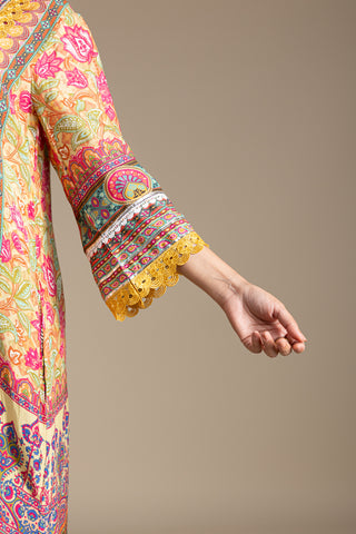 Mustard Yellow Palazzo Kurta Set
