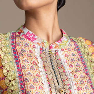 Fresh Aqua Blue Palazzo Kurta Set