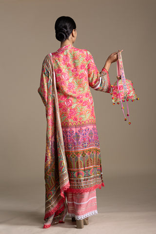 Fuchsia Pink Palazzo Kurta Set