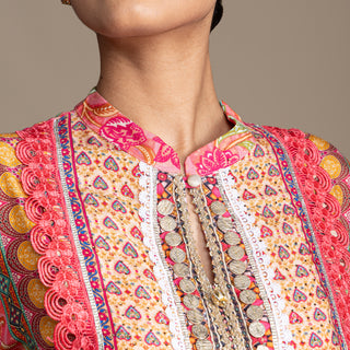 Fuchsia Pink Palazzo Kurta Set