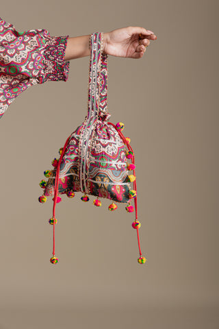 Bohemian Multi-Coloured Kaftan Co-ord set Set