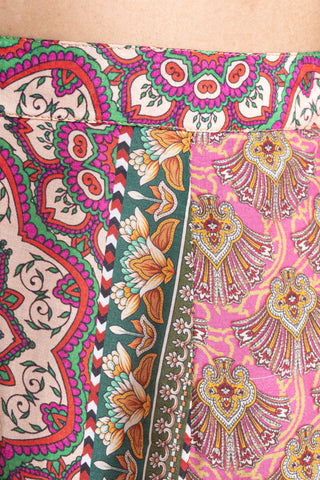 Bohemian Multi-Coloured Kaftan Co-ord set Set