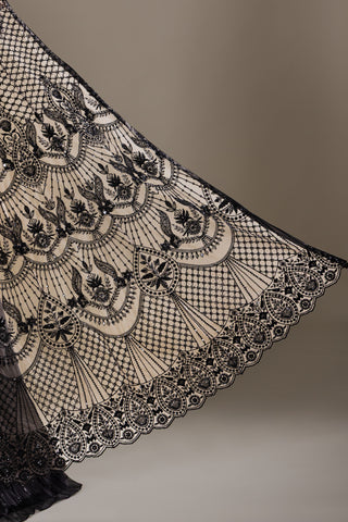 Midnight Noir Sequin Lehenga