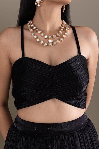 Midnight Noir Sequin Lehenga