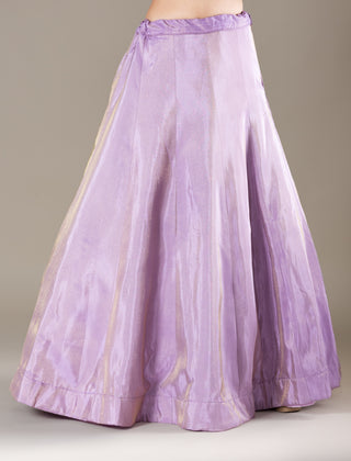 Lilac LavenderJacket Lehenga with Vibrant Multi-Coloured Hand Embroidery