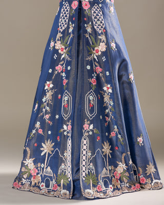 Royal Midnight Blue Lehenga Jacket