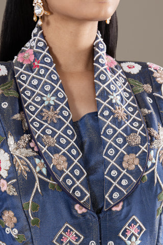 Royal Midnight Blue Lehenga Jacket