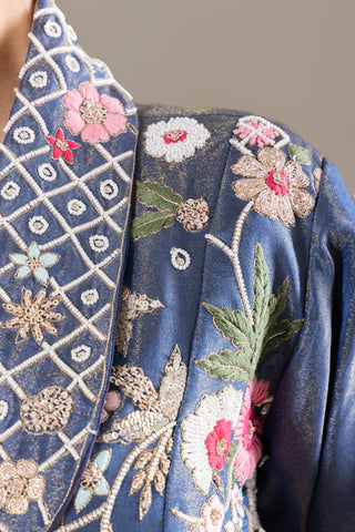 Royal Midnight Blue Lehenga Jacket