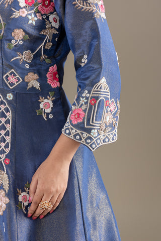 Royal Midnight Blue Lehenga Jacket