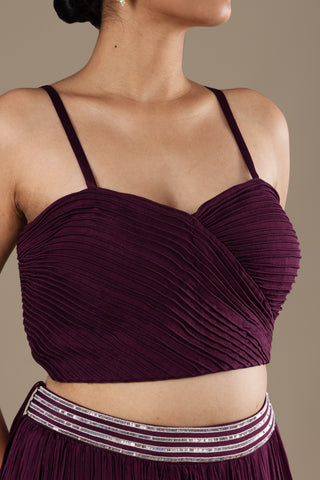 Mulberry Plum Lehenga