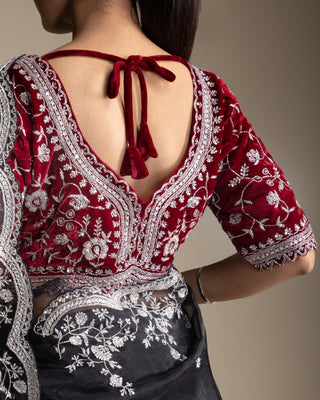 Noir Diamond Dream Organza Saree