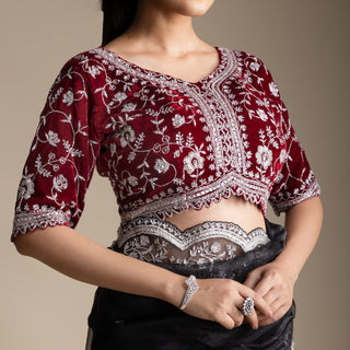 Noir Diamond Dream Organza Saree