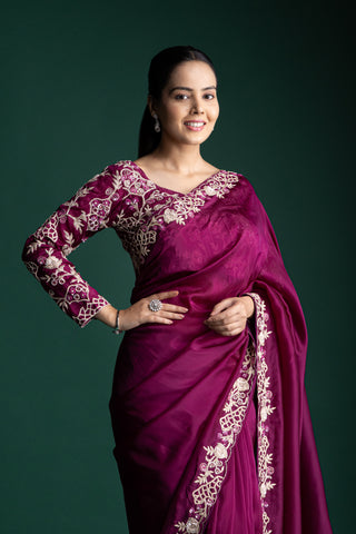 Royal Mulberry Enchant Silk Saree