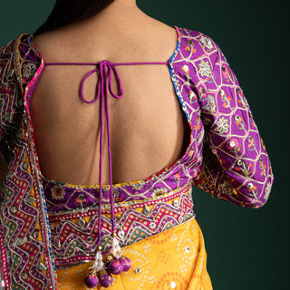 Saffron Majesty Royale Silk Saree