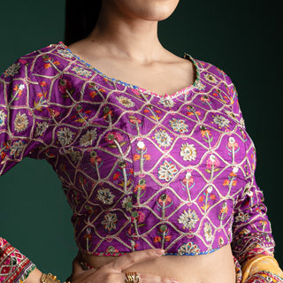 Saffron Majesty Royale Silk Saree