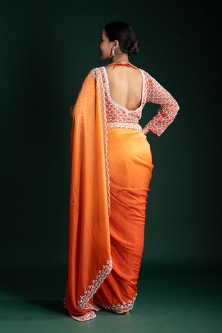 Citrus Glow Luxe Silk Saree
