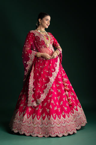 Blush Pink Bridal Lehenga