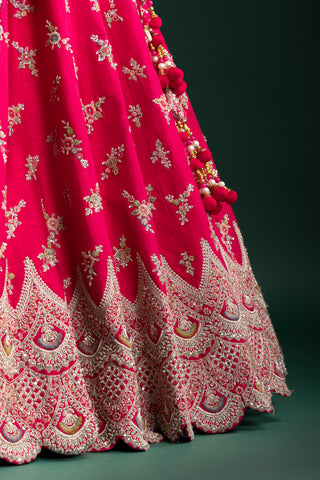 Blush Pink Bridal Lehenga