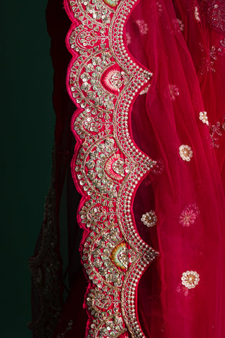 Blush Pink Bridal Lehenga