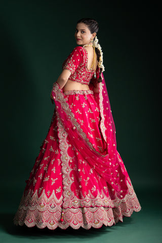 Blush Pink Bridal Lehenga