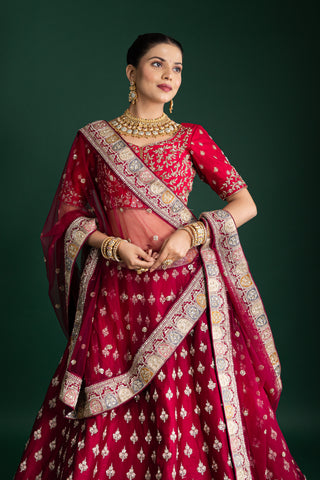 Royal Merlot Luxe Designer Lehenga
