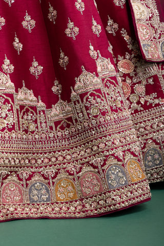 Royal Merlot Luxe Designer Lehenga