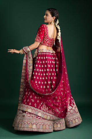 Royal Merlot Luxe Designer Lehenga